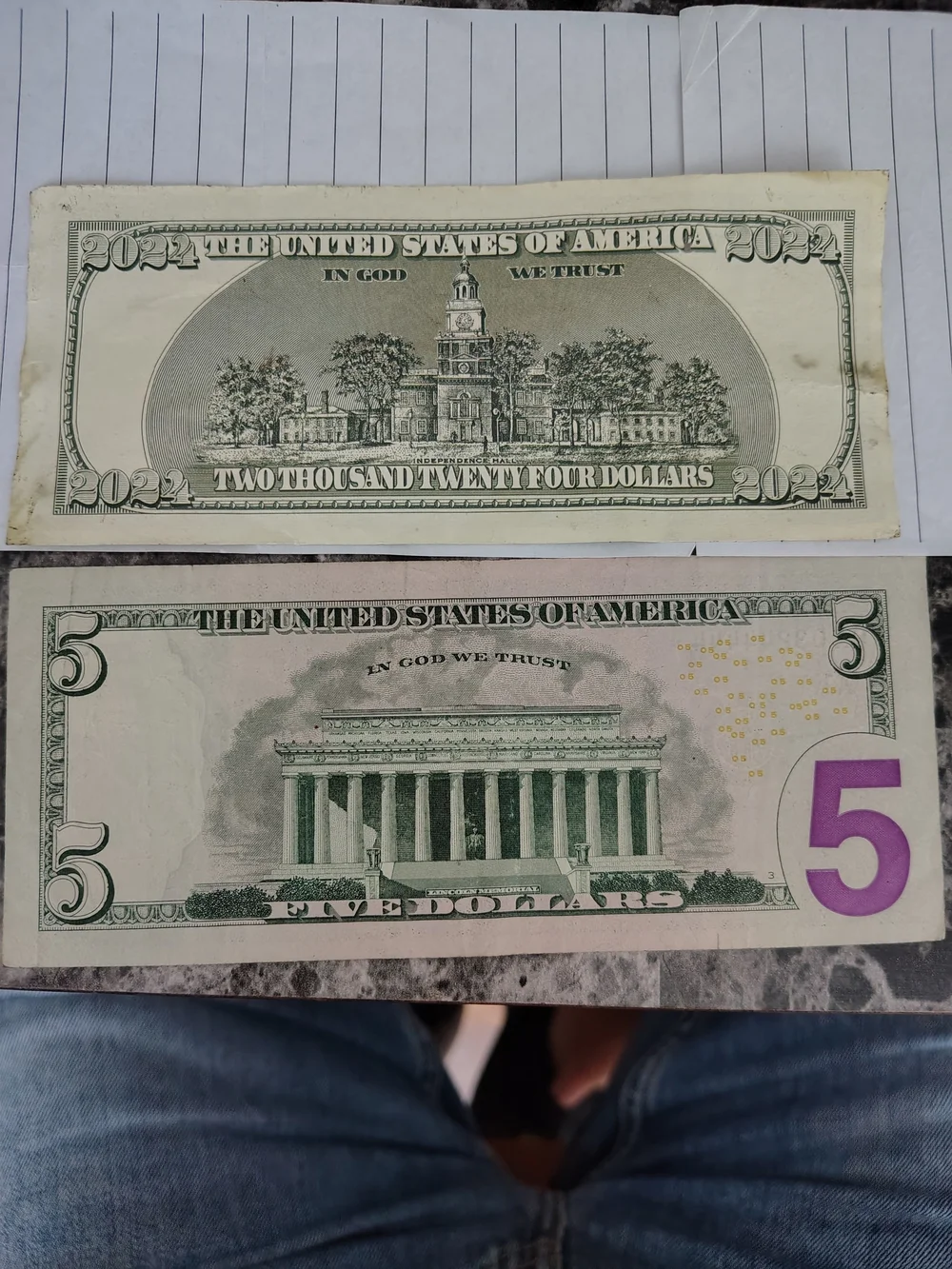 Donald Trump 2024  Campaign Note (Illegal)